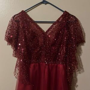 Red Sequin Dress